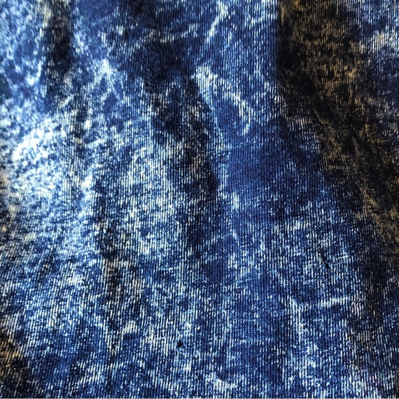 Mens American Rag denim acid wash tee shirt contrast stitching size M - Picture 6 of 7